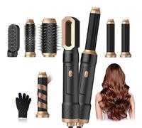 Hairstyler - Set 6 in 1 con asciugacapelli rotondo da 1000 W, per asciugare e acconciare, con arricciacapelli ad aria, spazzola rotonda, spazzola per asciugacapelli, spazzola ad aria calda, spazzola