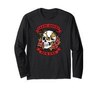 Hairstylist Cosmetologist Death Before Box Dye Skull Maglia a Manica