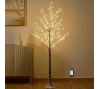 Hairui Albero di ramoscello illuminato con neve spolverata con luci fatate, 1,8 m, 330 luci a LED per interni ed esterni, decorazione per la casa, il Ringraziamento, Natale, festività