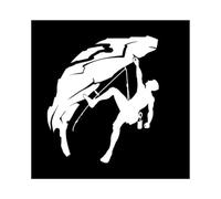HaiRxr Moda Arrampicata su Roccia Scalatore Auto Adesivi Decorazione del Corpo Auto Decalcomanie Deco (Color : White, Size : 13cm x 15cm)