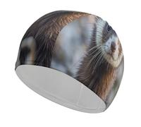 Hairy Ferret Cuffia da bagno ad alta elasticità per capelli lunghi e corti, comoda cuffia da doccia grande per ridurre la resistenza e protezione dei capelli