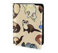 Hairy Ferret - Custodia per passaporto, custodia per passaporto, accessorio da viaggio, in pelle