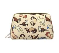 Hairy Ferret Makeup Organizer, astuccio da viaggio per cosmetici, cura della pelle, accessori, bianco, Taglia unica, Beauty case