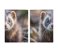 Hairy Ferret - Porta passaporto da viaggio con slot per carte di credito e carta d'imbarco, porta passaporti, carte di credito