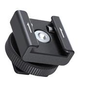 HAISENG Adattatore per scarpa fredda leggero per ricevitori microfonici che offre due opzioni di installazione per uso professionale Base staccabile Cold Shoe