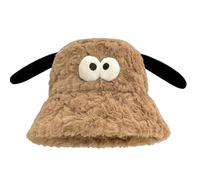 HAISENG Cappello alla pescatora HaPlush con orecchie di orso 3D per tutte le età, per avventure all'aperto e copricapo quotidiano