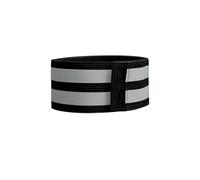 HAISENG Cinghia riflettente regolabile per gamba per ciclismo su strada, corsa, fascia elastica per gambe, maggiore visibilità notturna, sport all'aria aperta, fascia riflettente per le gambe per