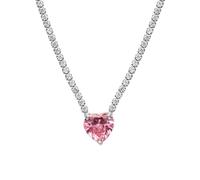 HAISENG Collana a catena da tennis con ciondolo con zirconi colorati per donne e ragazze girocollo alla moda con strass eleganti gioielli collana per diversi abiti, D, come descritto, come descritto