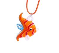 HAISENG Collana con ciondolo a forma di pesce, delicata collana smaltata, regolabile, comoda, adatta per tutti i giorni, Misura unica, come descritto, come descritto