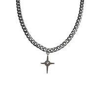 HAISENG Collana Donna Collo Gioielli Luce Lusso Neckchain Moda Coppia Acciaio Cool Girl Catena Accessorio Moda