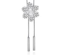 HAISENG Collana lunga da donna alla moda con zirconi a forma di fiore e farfalla per una collana versatile da indossare tutti i giorni, Misura unica, come descritto, come descritto