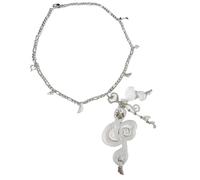HAISENG Collana unica con ciondolo a forma di nota musicale, gioiello per esprimere l'amore per la musica, Misura unica, come descritto, come descritto