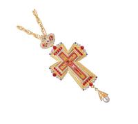 HAISENG Elegante collana con croci in lega robusta, accessorio portatile versatile da indossare per tutte le occasioni di artigianato fine abiti collana croci, Misura unica, come descritto, come