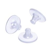HAISENG Morbido trasparente 100 chiusure per orecchini in gomma siliconica portatile per orecchini, accessori per gioielli