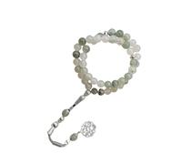 HAISENG Perle di Vetro Giade Artificiali 45Pcs Hui Disegni Culturali Etnici 8mm Perline Portatile Gioielli Quotidiani Tradizione Culturale, Misura unica, come descritto