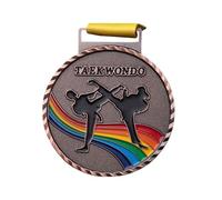 HAISENG Premio premio di sport della scuola delle medaglie della competizione di sport delle medaglie del metallo con il nastro per Taekwondo di sport della concorrenza