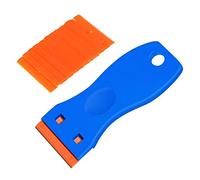 HAISENG Raschietto con 10 raschietti in plastica, ideale per raschiare adesivi, etichette e decalcomanie da strumento in vetro
