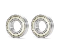 HAISHANG 2 Pezzi 6302ZZ Cuscinetti a Sfera a Doppia Tenuta 15x42x13mm Acciaio al Cromo Cuscinetto a Sfere a Gola Profonda per Fai da Te,Skateboard,Motori