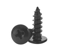 HAISHANG 20 Pezzi M3x30mm Viti Autofilettanti Testa Bombata Nere per Legno