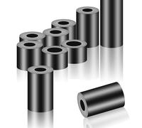 HAISHANG 50 Pezzi Distanziali Rotondi in Nylon M6, Spessori in Gomma ABS, Distanziatori 11x12 mm, Rondelle in Plastica Nera, Distanziatori Isolanti per Viti M6