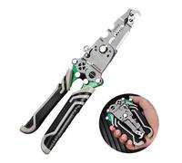 HAISHANG Pinze Spelafili Pieghevoli 18 in 1, 2025 Multifunzionale Pinza per Cavi Portatile Elettrico Spelafili Crimpatrice Tagliacavi Utensile da Elettricista per Tagliare, Spelare, Cesoie, Rimozione