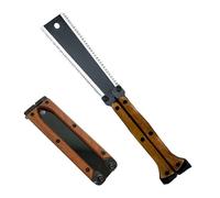 HAISHANG Sega Giapponese Pieghevole 16 cm, seghetto per legno con Lama SK5 e Doppio Filo 13/14 TPI, Denti Affilati su Tre Lati per la Lavorazione del Legno