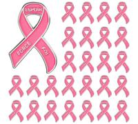 Haishell Set di 36 spille per sensibilizzazione sul cancro al seno con nastro rosa fei, forza, SPERA, spille ispiratrici per donne forniture per feste di beneficenza e interesse pubblico