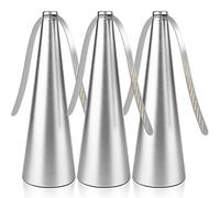 Haishell - Ventaglio a mosca per tavoli e insetti, per interni ed esterni, per picnic, cibo, per tenere mosche/insetti lontano dal cibo e dalla famiglia, colore: argento