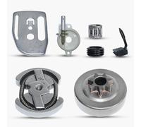 Haishine .325-7T Tamburo frizione Cuscinetto Pompa dell'olio Kit ingranaggio a vite senza fine per Husqvarna 137 136 141 142 36 41 Motosega # 530014949 530069342