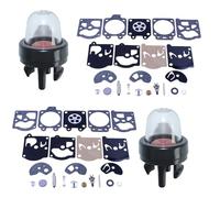 Haishine Kit di riparazione carburatore da 2 pezzi, guarnizione a membrana con 2 lampade di primer, compatibile con Walbro K10-WAT serie WA e WT Hus-qvarna Poulan McCulloch Echo