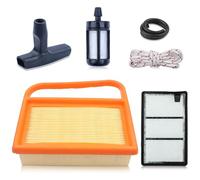 Haishine Prefiltro de aire con kit de bujías para cortadora de césped Línea de filtro de combustible para Stihl TS410 TS420 TS 420 TS 410 TS410Z TS420Z Reemplazo 4238 140 4401 42381410300
