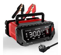 Haisito Caricabatteria per auto, 6 V, 12 V, 24 V, 30 A, Intelligent Fast Battery Charger Car Motorcycle Trickle Charger Desulfator per batterie al litio LiFePO4 Lead Acid Batterie (AGM, gel, EFB, SLA,