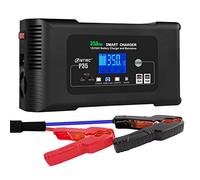 Haisito Caricabatterie Auto 12V 24V 35A, Carica Batterie per Auto Veloce Intelligente, Mantenitore Batteria Moto per Litio LiFePo4 Piombo-acido (AGM, GEL, EFB, VRLA ecc.)