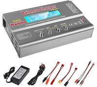 Haisito Caricabatterie Bilancia a Batteria Lipo 80W 6A Scaricatore per LiPo/Li-Ion/Life Batteria (1-6S), NiMH/NiCd (1-15 S), Rc Caricabatteria per Batteria Hobby con Alimentatore CA