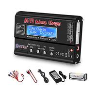 Haisito Caricabatterie LiPo Balance, Caricatore Pacco Batteria 1S-6S Digitale 80W 6A Connettori Deans + Alimentatore