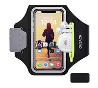 HAISSKY Bracciale sportivo Running Armband con custodia per cuffie compatibile con iPhone 14/13/12/11/11 Pro Max Huawei P40 Pro/Samsung Galaxy S20/S10/Note 10 per corsa, jogging fino a 6,9 pollici