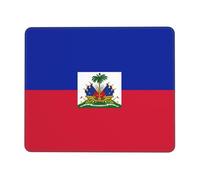 Haiti Flag Pattern Mouse Pad Morbido Tappetino Scrivania Piccolo Tappetino per Mouse per Lavoro Accessori Scrivania Pc 25X30Cm