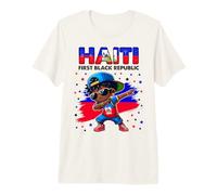 Haiti la Prima Repubblica Nera 1804 Bandiera Haiti per Bambini Maglietta Premium