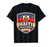 Haiti Prima Repubblica Nera dal 1804 Bandiera Haitiana Day Pride Maglietta