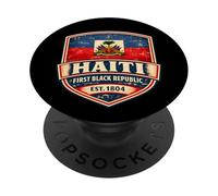 Haiti Prima Repubblica Nera dal 1804 Bandiera Haitiana Day Pride PopSockets PopGrip Adesivo