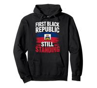 Haiti Prima Repubblica Nera Haitian Flag Day Felpa con Cappuccio