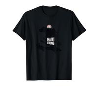 Haiti Strong - Grafica dell'isola Tropicale dell'orgoglio haitiano Maglietta, Uomo, Nero, L