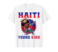 Haiti Young King Haiti Bandiera Melanina per Bambini Neri Maglietta