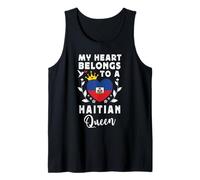 Haitian Queen Haitian Wife Girlfriend Haiti Flag Canotta