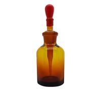 haituoyizhan 1 flacone contagocce trasparente/marrone con contagocce in vetro, 30/60/125 ml (marrone, 125 ml)