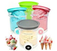 HAIWILL 4 pezzi di ricambio per contenitore Ninja Swirl NC701EU 480 ML senza BPA e lavabile in lavastoviglie tazze e coperchi compatibili con contenitore Ninja Creami Swirl per macchina per il