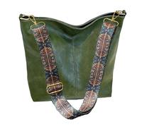 HAIWILL Borsa a tracolla da donna grande a tracolla da donna con tracolla larga in pelle, borsa shopper stile retrò, borsa a tracolla per tutti i giorni, ufficio, gite scolastiche e shopping,