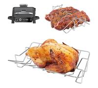 HAIWILL Spareribs - Supporto per griglia per Ninja Woodfire OG850EU OG901EU a forma di V, compatibile con Ninja Woodfire Pro XL e Most Smoker Grill, per Ninja Woodfire XL accessori