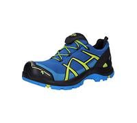 Haix Black Eagle Safety 40.1 Low/Blue-Citrus - Scarpe antinfortunistiche dal look moderno e sportivo, colore: blu, verde, Blu (Blu/verde), 41 EU