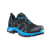 HAIX Scarpe Antinfortunistiche Basse Black Eagle, S3, Nero/Blu, Taglia 10